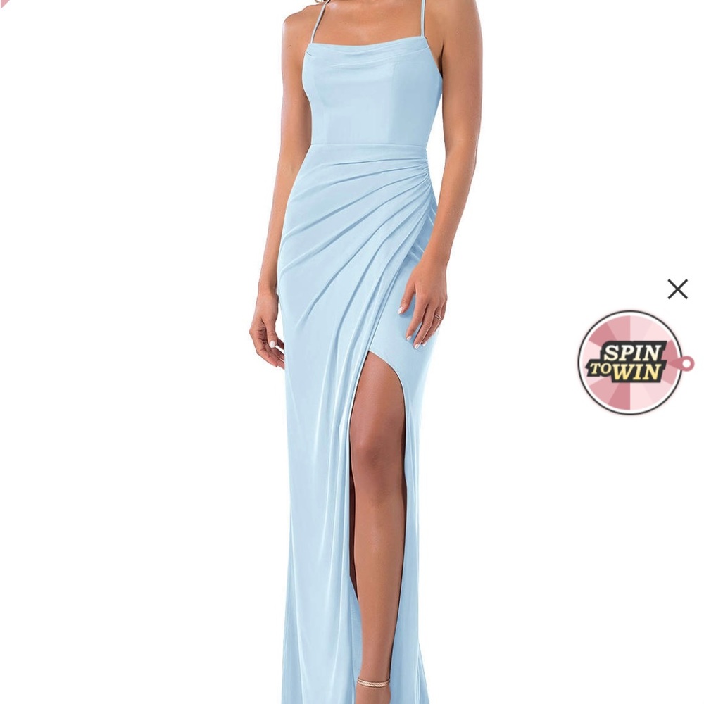 Bridesmaid Azazi Kalea Sky Blue dress